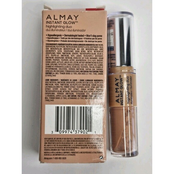 Almay Instant Glow Highlighting Duo Nude Glow New In Box - Picture 5 of 5